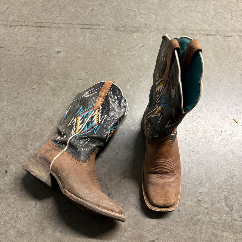 Ariat Chimayo Centinela Traditional Arts Brown Black Western Boots 10042573 8B
